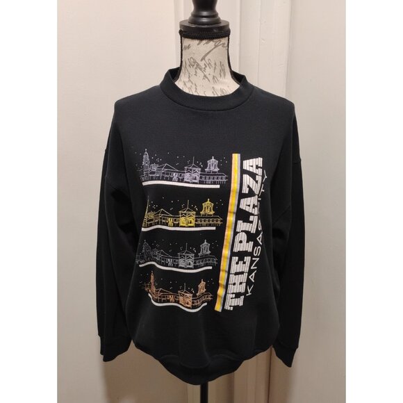 Plaza Kansas City Sweater Unisex Size ¨ L ¨  12-14,  long sleeve, black - Picture 6 of 10